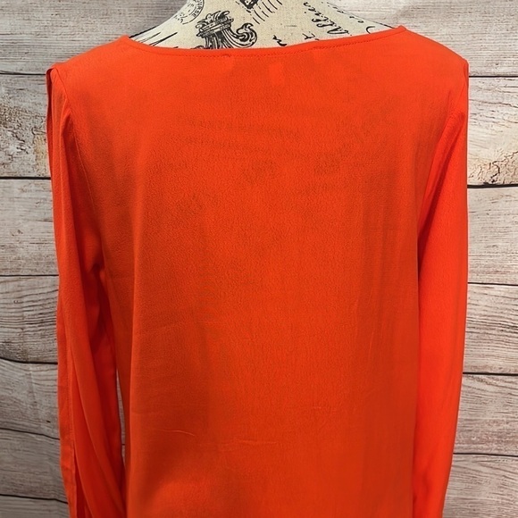 Lovers + Friends Gracie Mini Dress Split Sleeves V-neck in Coral Reef Size Small - Picture 8 of 12